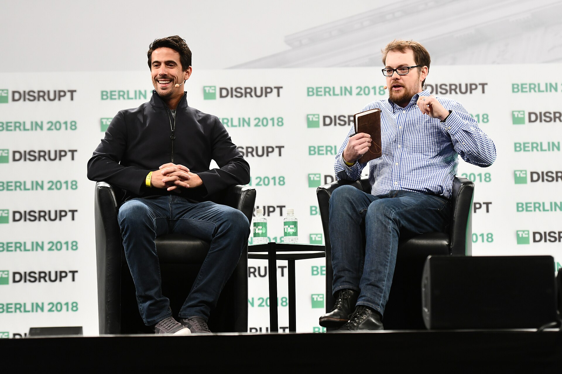 The stage at TechCrunch Disrupt Berlin